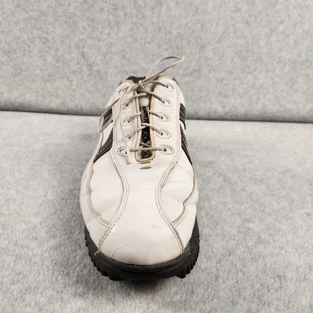 FootJoy Contour‎ Series Golf Shoes Men's 9.5 W White Black Leather 54051